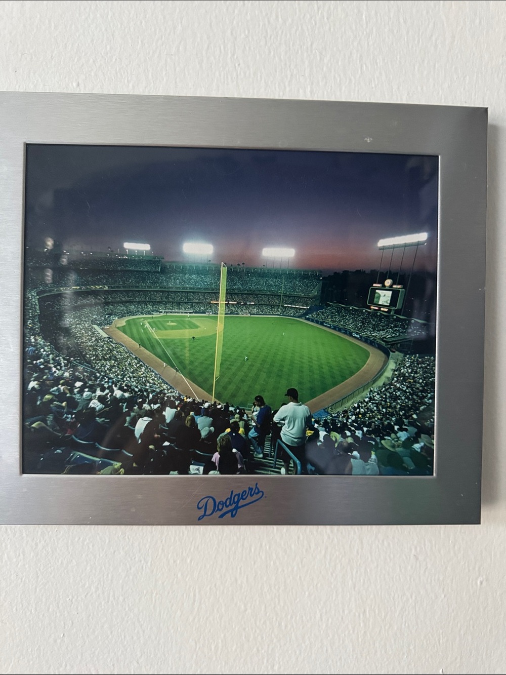 10" x 12" Dodgers Framed Stadium Photo - Green Field